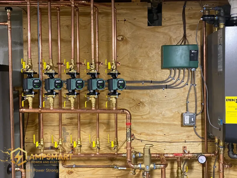 Heating manifold with new electrical connections